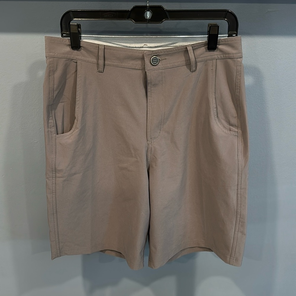 Free Fly Shorts Mens 30 Tradewind Stretch Performance Chino Casual Hybrid grey